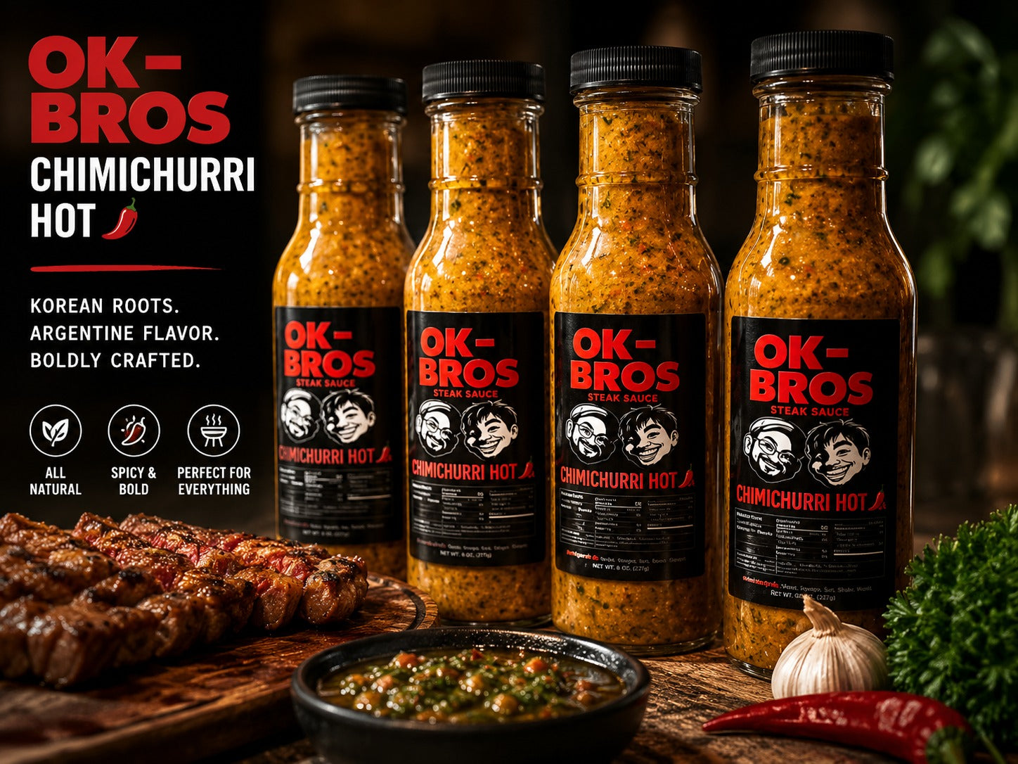 Steak sauce in bottle